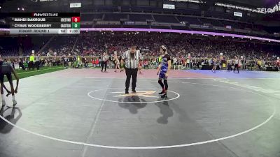 D1-106 lbs Champ. Round 1 - Cyrus Woodberry, Cass Technical HS vs Mahdi Dakroub, Dearborn Heights Crestwood