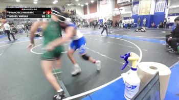 190 lbs Cons. Round 2 - Miguel Vargas, Nogales vs Francisco Navarro, Baldwin Park