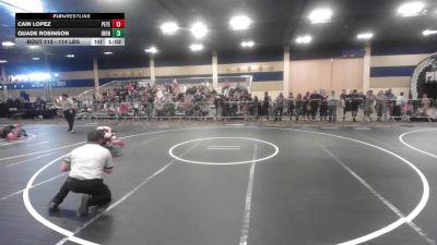 114 lbs Round Of 16 - Cain Lopez, Peterson Grapplers vs Quade Robinson, Iron County Wr Ac