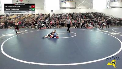 66 lbs 1st Place Match - Paul Farrugia, VHW Club vs Carter Pollock, Brawler Elite