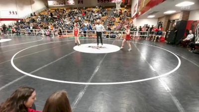 115 lbs Champ. Round 1 - Sidney Liechty, Evanston vs Angela Davis, Central