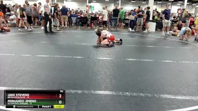 92 lbs Round 5 (6 Team) - Jake Stevens, Revolution Elite vs Fernando Jimeno, U2 Upstate Uprising