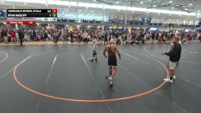 150 lbs Champ. Round 2 - Yankarlo Rivera Ayala, Lake Gibson Braves vs Ryan Radliff, Hammers