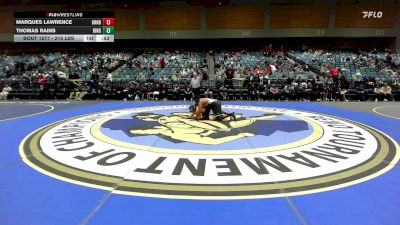 215 lbs Consi Of 32 #2 - Marques Lawrence, Grandview vs Thomas Rains, Bingham
