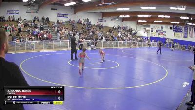 55 lbs Round 3 - Arianna Jones, Crater vs Rylee Smith, Mat Sense Wrestling Club