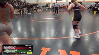 JV-12 lbs Round 3 - Madelyn Goebel, Cedar Rapids Kennedy vs Tara Crowley, Center Point-Urbana