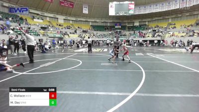 45-50 lbs Semifinal - Callie Wallace, Beebe Badgers Wrestling Club vs Madeline Day, Spartan Wrestling Academy