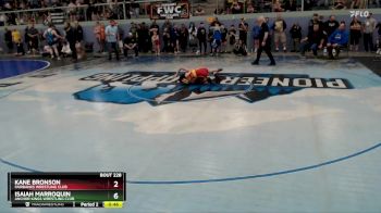 87 lbs Quarterfinal - Kane Bronson, Fairbanks Wrestling Club vs Isaiah Marroquin, Anchor Kings Wrestling Club