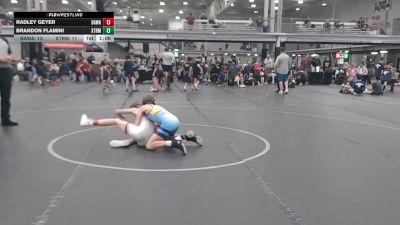 88 lbs Round 2 (3 Team) - Radley Geyer, Broad Axe WA Gold vs Brandon Flamini, Xtreme Team