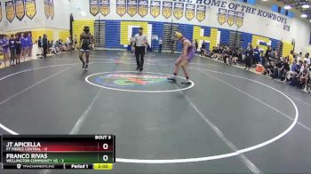 152 lbs Quarterfinals (8 Team) - JT Apicella, Ft Pierce Central vs Franco Rivas, Wellington Community Hs