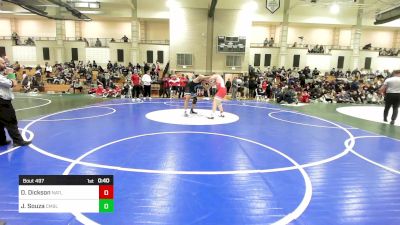 215 lbs Consi Of 16 #2 - Dylan Dickson, North Attleborough vs Julius Souza, Cumberland