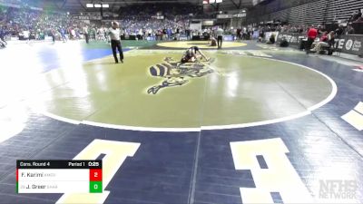 3A 106 lbs Cons. Round 4 - Jack Greer, Gig Harbor vs Farzad Karimi, Kent Meridian