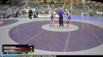 164 lbs Round 3 - Olivia Shield, Marshfield High School vs Olivia Howell, Peninsula Wrestling Club