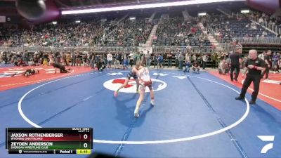 106 lbs Cons. Round 2 - Jaxson Rothenberger, Wyoming Unattached vs Zeyden Anderson, Sheridan Wrestling Club