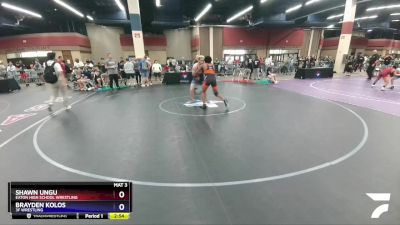 215 lbs Cons. Round 2 - Shawn Ungu, Eaton High School Wrestling vs Brayden Kolos, 3F Wrestling