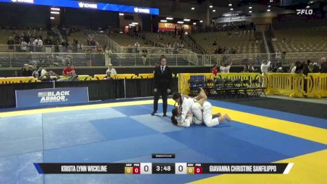 Giavanna Christine Sanfilippo vs Krista Lynn Wickline 2025 Pan Kids Jiu-Jitsu IBJJF Championship