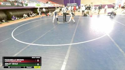 G114-119 lbs Round 1 - Kinley Seale, Utah vs Marabelle Brown, Wasatch Wrestling Club