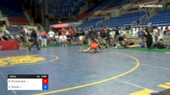 100 lbs Cons 32 #2 - Kaden Ercanbrack, Utah vs Zander Payne, Arkansas