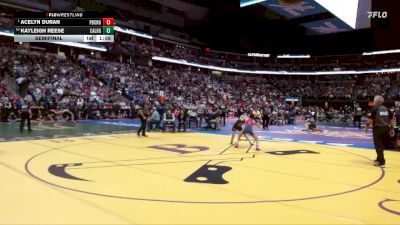 G100-4A Semifinal - Acelyn Duran, Pueblo Central Girls vs Kayleigh Reese, Calhan High School Girls