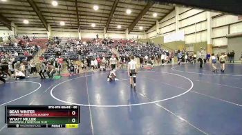 80 lbs Quarterfinal - Bear Winter, Sanderson Wrestling Academy vs Wyatt Miller, Diamondville Wrestling Club