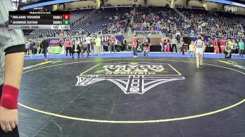 Girls-100 lbs 7th Place Match - Delaine Youngs, Reading Hs Girls vs Jasmine Sayan, Birch Run Hs Girls