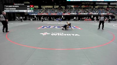 133 lbs Champ. Round 1 - 15 Lane Scorpil, William Penn vs Zac Bosken, Reinhardt