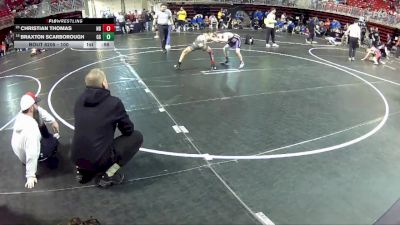 100 lbs Quarterfinal - Christian Thomas, Nebraska Boyz vs Braxton Scarborough, GI Grapplers