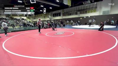 45 lbs Round 1 - Coraline Sierra, MTC - MANTANONA TRAINING CENTE vs Maddox Rodriguez, The Valley Wrestling Club