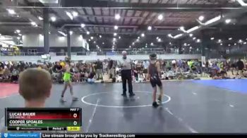80 lbs Round 6 (8 Team) - Lucas Bauer, RED LION WC vs Cooper Spoales, HEADHUNTERS WC