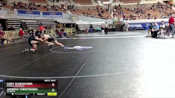 D3-132 lbs Champ. Round 1 - Cody Schexnyder, Estrella Foothills vs Andrew Christensen, Mesquite