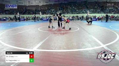 61 lbs Quarterfinal - Walker Ensey, Duncan Demon Wrestling vs Nathan Fagundes, CacheWrestlingClub