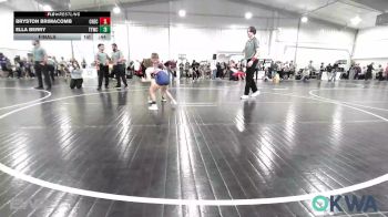 61 lbs Final - Bryston Brimacomb, Checotah Matcats vs Ella Berry, Team Tulsa Wrestling Club