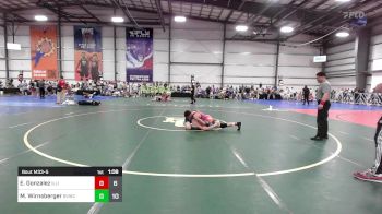 132 lbs Rr Rnd 2 - Elias Gonzalez, Illinois Menace vs Max Wirnsberger, Buffalo Valley Black