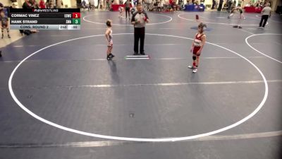 10U - 67 lbs Cons. Round 2 - Hank Strand, Summit Wrestling Academy vs Cormac Vinez, East Side Wrestling Club