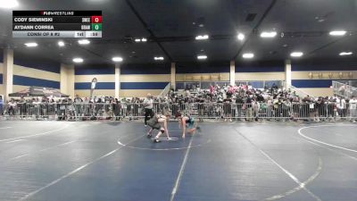 109 lbs Consi Of 8 #2 - Cody Sieminski, Sweet Home vs Aydann Correa, Brawley Wr Ac