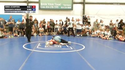 50 lbs Rr Rnd 1 - Emma Acampora, Okie Girls - W vs Nabhanya Dhiman, PA West Yellow - W