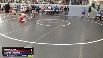 119 lbs Quarterfinal - Trestin Houck, Lions Den Wrestling Club vs Maximos Lonewolf, Bethel Freestyle Wrestling Club