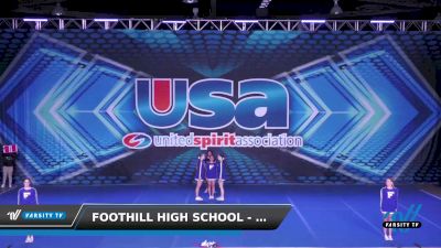Foothill High School - High School Spirit Nationals [2022 HS Group Stunt Intermediate - All Female Foothill Falcons Varsity Group Stunt Team] 2022 USA Nationals: Spirit/College/Junior
