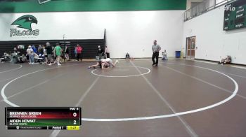 150 lbs Cons. Round 5 - Aiden Howat, Olathe South vs Brennen Green, Kearney High School