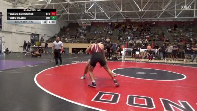 174 lbs Quarterfinal - Jacob Longcrier, Mt. Sac vs Joey Clark, Lemoore College