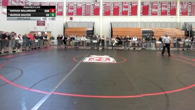 190 lbs 5th Place - Nathan Malandain, Shawsheen vs Mateus Dalton, Xaverian