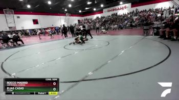 120 lbs Cons. Semi - Elias Casas, Cajon vs Rocco Madrid, Centennial Corona