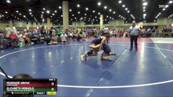 130+140 Round 1 - Elizabeth Herhold, Trojan Wrestling Academy LLC vs Mckenzie Grove, Unattached