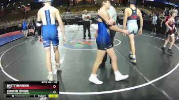 149 lbs Round 3 - Brett Bearden, Clay vs Cooper Moore, Ringgold Middle School