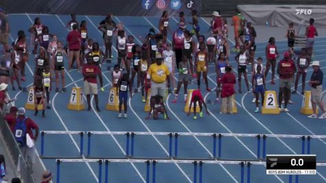Youth Boys' 100m Hurdles Championship, Semi-Finals 14 - Age 11