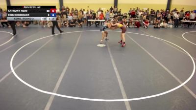 138 lbs Cons. Round 2 - Anthony Heim, MN vs Erik Rodriguez, IL