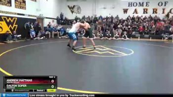 220 lbs Quarterfinal - Andrew Matthias, Wapsie Valley vs Dalton Soper, Anamosa