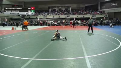 75 lbs Cons. Semi - Hayden Altermatt, Wabasso vs Blake Xinastle, Summit Wrestling Academy