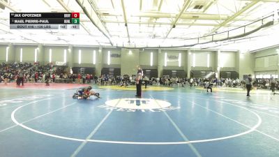 126 lbs Consi Of 8 #2 - Jax Opotzner, Derby/Oxford/Holy Cross vs Mael Pierre-Paul, Bunnell