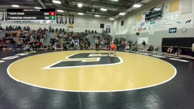 135 lbs Cons. Round 1 - Ruth Rose, Newcastle vs Freedom Johnston, Thunder Basin High School